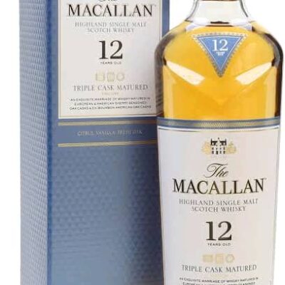 Macallan Highland Single Malt Scotch Whiskey 12 years old