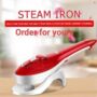 red steam iron