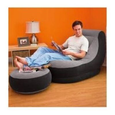 Relaxation Air Inflatable Sofa Chair with Footrest