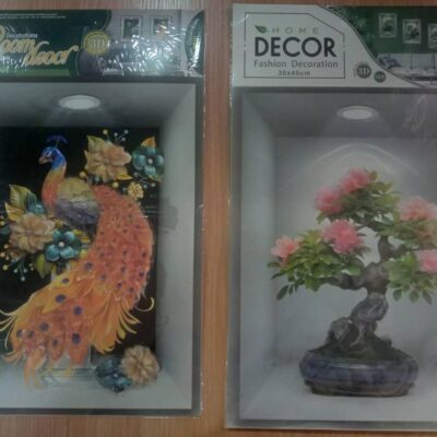 Home Decor 3D Wall Paper 6 set with flowers