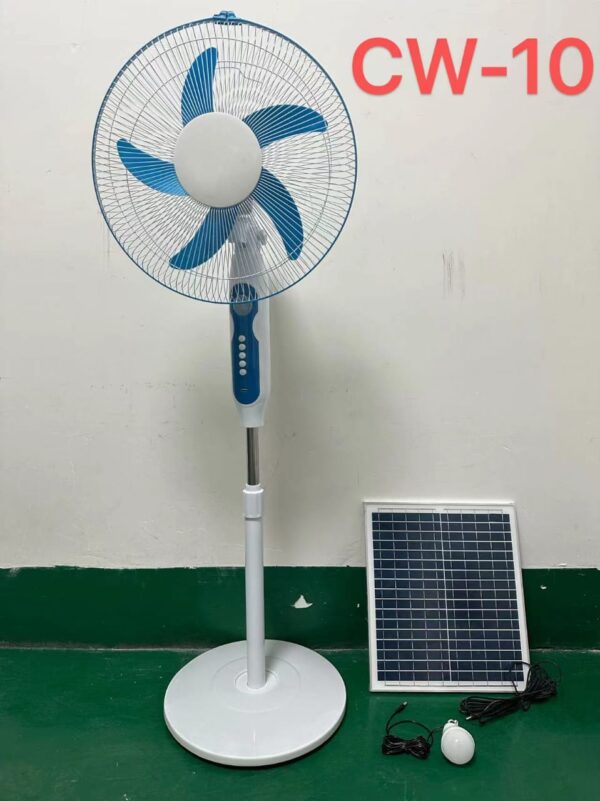 Solar Rechargeable Standing Fan